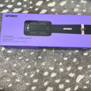 Amika Double Agent 2-in-1 Blow Dryer + Straightening Brush